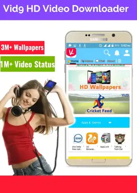 Vid9 HD Video Downloader android App screenshot 2